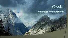  Presentation with nevada - Presentation design consisting of mountains sierra nevada background and a ocean colored foreground