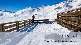  Presentation with bad - Presentation design featuring mountains-ski-resort-bad-gastein background and a lemonade colored foreground