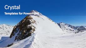  Presentation with resort - Beautiful PPT theme featuring mountains ski resort innsbruck austria - nature and sport background backdrop and a ocean colored foreground