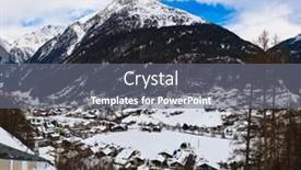  Presentation with ski - Amazing slides having mountains-ski-resort-solden-austria backdrop and a gray colored foreground