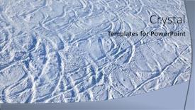  Presentation with mountains - Amazing presentation theme having mountains-skis-track-st-gilgen backdrop and a light blue colored foreground