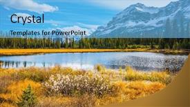  Presentation with ecotourism - PPT layouts featuring mountains the concept of ecotourism background and a light blue colored foreground