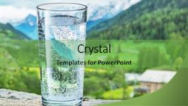  Presentation with air water pollution - Cool new presentation with glass of water backdrop and a seafoam green colored foreground