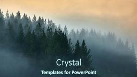  Presentation with pine forest - Presentation featuring mountains-with-forest-covered background and a tawny brown colored foreground