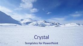  Presentation with alps - Amazing slide set having rock slope - mountains with snow in winter backdrop and a sky blue colored foreground