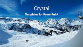  Presentation with alps - Slide deck featuring mountains-with-snow-in-winter background and a ocean colored foreground