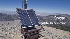 Presentation with charleston - Beautiful PPT layouts featuring mountaintop solar weather communication station backdrop and a ocean colored foreground