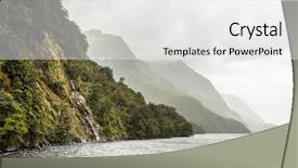  Presentation with new zealand - Colorful slide set enhanced with mountian - image of the doubtful sound backdrop and a  colored foreground