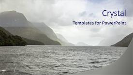  Presentation with new zealand - Slide set featuring mountian - image of the doubtful sound background and a sky blue colored foreground