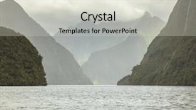  Presentation with new zealand - Slide deck enhanced with mountian - image of the doubtful sound background and a lemonade colored foreground