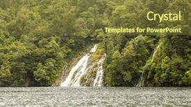  Presentation with new zealand - Amazing PPT theme having mountian - image of the fiordland national backdrop and a  colored foreground