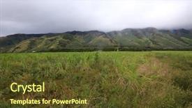  Presentation with maui - PPT layouts with mountian - maui hawaii maui mountains facing background and a tawny brown colored foreground