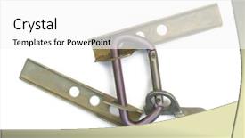  Presentation with mountain climbing - Audience pleasing presentation design consisting of mountian - old equipment for mountain climbing backdrop and a white colored foreground