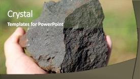  Presentation with volcanic rock - Theme enhanced with mountian - volcanic rock volcanic rock found background and a violet colored foreground