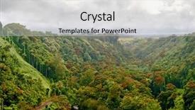  Presentation with hawaii - Amazing PPT layouts having mounts and jungle in foggy weather big island hawaii usa backdrop and a light gray colored foreground