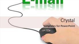  Presentation with mail - Cool new presentation theme with mouse and word e-mail backdrop and a lemonade colored foreground