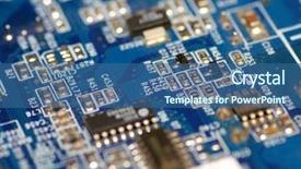  Presentation with brain computer - Slide set consisting of mouse brain - computer motherboard background and a ocean colored foreground