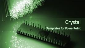  Presentation with fiber - Presentation theme featuring mouse brain - fiber optical background and a tawny brown colored foreground