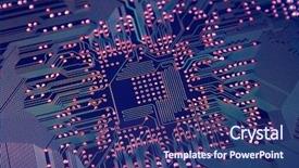  Presentation with brain computer - Presentation theme featuring mouse brain - shot of the back side background and a violet colored foreground