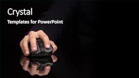  Presentation with wireless - Theme consisting of mouse in a dark environment background and a black colored foreground