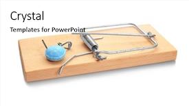  Presentation with white rat - Presentation design featuring mouse trap with rat poison background and a white colored foreground