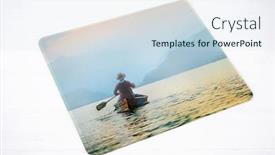  Presentation with personal - Presentation consisting of mousepad-of-personal-design background and a sky blue colored foreground