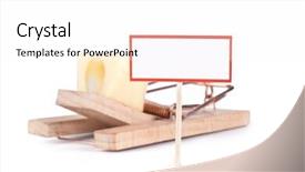  Presentation with signboard - PPT layouts consisting of mousetrap and signboard with free background and a pink colored foreground