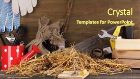  Presentation with barn - Cool new presentation design with mousetrap with a piece backdrop and a tawny brown colored foreground