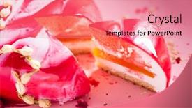  Presentation with food truck cake ice cream - Cool new slide set with mousse cake with mango puree backdrop and a  colored foreground