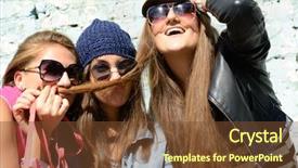  Presentation with outdoors - Audience pleasing presentation design consisting of moustache of hair lifestyle theme backdrop and a  colored foreground