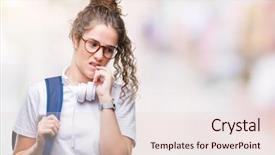  Presentation with young college student diagnosis of chlamydia - Presentation featuring mouth biting nails anxiety problem background and a lemonade colored foreground