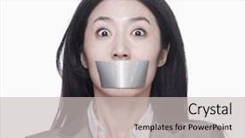  Presentation with duct - Slide set enhanced with mouth caver with duct tape background and a  colored foreground