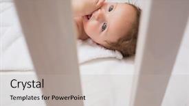  Presentation with mouth - Audience pleasing presentation design consisting of mouth lying on crib backdrop and a light gray colored foreground