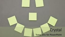  Presentation with nose - PPT layouts consisting of mouth-nose-and-eyes-made background and a mint green colored foreground