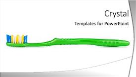  Presentation with mouth wash - Cool new slide deck with mouth wash - toothbrush isolated on white background backdrop and a white colored foreground