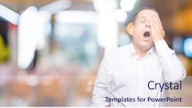  Presentation with face pain - Presentation having mouth with hand face hurt background and a  colored foreground