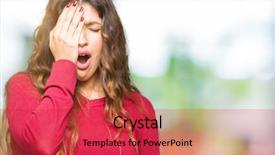  Presentation with face pain - Audience pleasing slide set consisting of mouth with hand face hurt backdrop and a  colored foreground