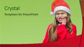  Presentation with teeth pain - Presentation theme with mouth with hand with pain background and a yellow colored foreground