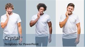  Presentation with indian ganesh festival - Slide deck with mouth with hand with pain background and a light blue colored foreground