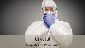  Presentation with mouth - Audience pleasing PPT layouts consisting of mouth with hands wearing hazmat backdrop and a light gray colored foreground