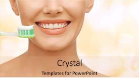  Presentation with green beauty - Slide set consisting of business and healthy life balance background and a light gray colored foreground