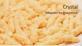  Presentation with corn - PPT theme consisting of moved cheese - sanck corn stick background and a yellow colored foreground