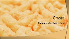  Presentation with paddy rice and corn - Slides consisting of moved cheese - stack of corn stick background and a yellow colored foreground