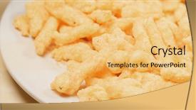  Presentation with corn purple - PPT layouts with moved cheese - yellow corn stick background and a yellow colored foreground