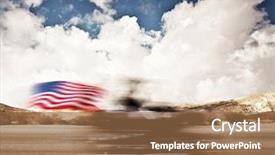  Presentation with motorcycle racing - Slide set with  background and a  colored foreground.