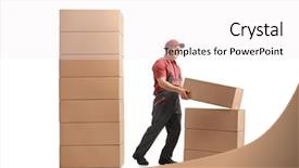  Presentation with shot - PPT layouts having movers - full length profile shot background and a white colored foreground