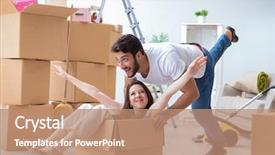  Presentation with apartment - Amazing presentation having movers packers - young family moving to new backdrop and a coral colored foreground
