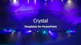  Presentation with stage lights - Slides having movie award - stage lights background and a navy blue colored foreground