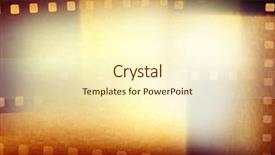  Presentation with film strips - Audience pleasing slides consisting of movie background - film negative frames film strips backdrop and a cream colored foreground