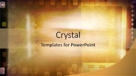  Presentation with film - Cool new PPT theme with movie background - film negatives frame copy space backdrop and a lemonade colored foreground